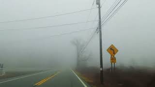 Drive from Middletown, NY to PortJervis, NY in heavy fog