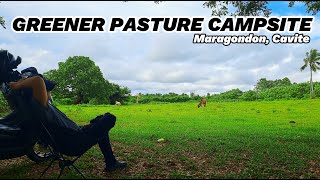 GREENER PASTURE CAMPSITE | CAMPING VLOG | MOTO CAMPING |  SILENT VLOG | ASMR | BLACK CAMPING | 4K