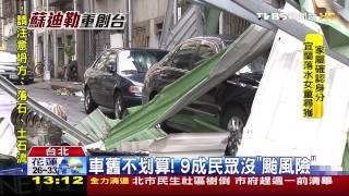 沒賠償！颱風毀汽車　沒保「颱風險」不賠