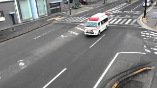 丸亀市消防本部救急車緊急走行！(音声合成有り)