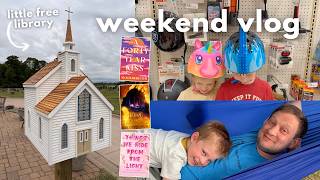 the most BEAUTIFUL little free library 😍 || WEEKLY READING VLOG #39