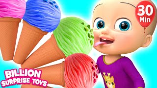 One Little Ice Creams - BillionSurpriseToys Nursery Rhymes, Kids Songs