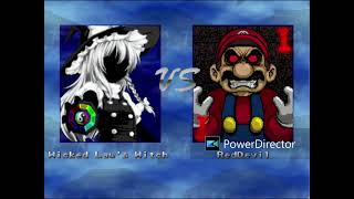 (mugen)Red devil Lv1-3-6-9-11 vs wicked law's witch 6p Lv6,12p サイド変更あり