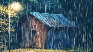 All You Need To Fall Asleep Fast, Sleep Instantly | Strong Rainstorm on Tin Roof \u0026 Intense Thunder