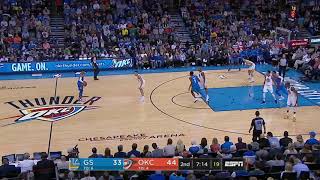 Russell Westbrook dunk vs Warriors|NBA