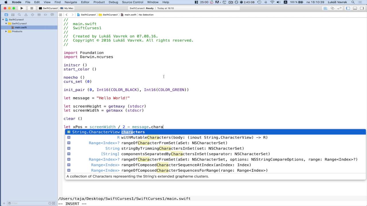 Swift And Ncurses Tutorial Youtube