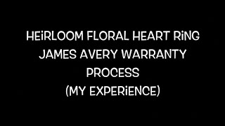 My JAMES AVERY Warranty Experience