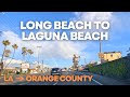 Driving to Laguna Beach from Long Beach 4K 🚗 Los Angeles to Orange County, California