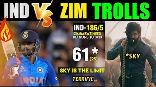 Ind vs zim match trolls india reach semifinal || #indvszim match memes #t20worldcup #suryakumaryadav