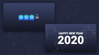 New Year Countdown 2020 | HTML, CSS & JavaScript