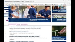 Searching the Cochrane Library