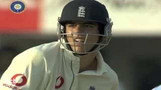 Cook's maiden Test century