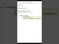python tuple exercise for absolute beginners #shorts #python #coding #pythontricks #pythonfullcourse