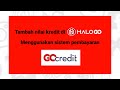 Cara Top up kredit di apps Halo Go menggunakan sistem pembayaran Go Credit