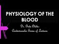 BLOOD AS A SPECIALIZED CONNECTIVE TISSUE