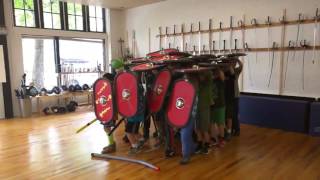 Kids Form Roman Legion at Summer Camp