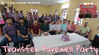 Teacher transfer Farewell ll KV 210 cobra CRPF dalgaon ll #sad #nightchanges #moment