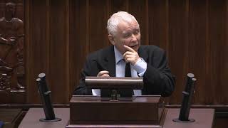 Zamieszanie w Sejmie - Jarosław Kaczyński - wystąpienie z 18 listopada 2020 r.