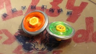 Burn Fireblaze 135MS vs Flame Libra T125ES - Metal Fight Beyblade Battle!