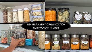 INDIAN KITCHEN & PANTRY ORGANIZATION || Non Modular Kitchen Pantry Organization Ideas 2022 ||