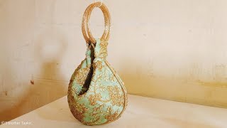 How to make potali bag at home || party wear potali bag making at home