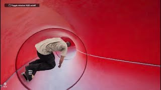 Skating Through the Red Tube in the Waterpark DLC - Session: Skate Sim