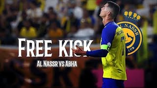 Ronaldo Stunning Free kick • Al Nassr vs Abha • Ronaldo status HD