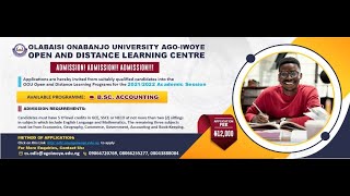 OOU ODLC 2023 Admission