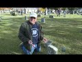 i m very proud of them volunteers clean civil war veteran s gravestones