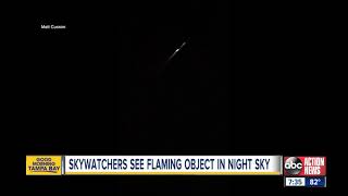 Large fireball caught on camera streaking across Florida's sky