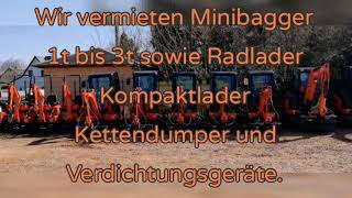 Sven Suchert Baumaschinen Minibagger mieten Mikrobagger Kubota Su-Con.de Abriss Tiefbau Galabau