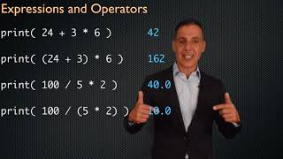 Variables, data types, expressions, operators: expressions