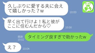 【LINE】3年前に突然失踪した夫が姉と帰って来た途端に私を家から追い出した「離婚届は記入した？w」→浮かれる略奪女に勘違いの事実を伝えた結末が…w【総集編】