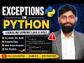 Python Exception Handling Explained | try except else finally with Examples