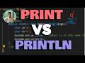 The Print vs Println statements in Java