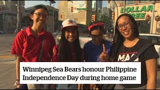 Winnipeg Sea Bears honour Philippine Independence Day during home game
