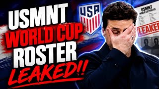 Leaked USMNT World Cup Roster!