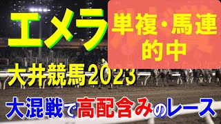 エメラルド賞【大井競馬2023予想】高配含みのレース！？