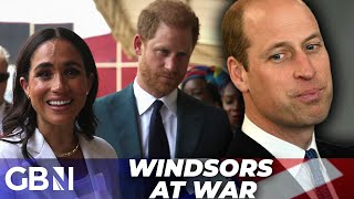 Windsors at WAR: Meghan Markle and Prince Harry ‘setting themselves up’ to CHALLENGE Royal Family