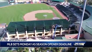 MLB says season to be shortened if no deal by end of Monday