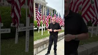 Each flag carries a name. Marion, Virginia remembers. #appalachia #memorialday #neverforget