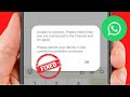 Fixed: WhatsApp Unable To Connect Android | Please Check That You Are Connected To Internet