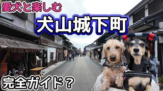 犬山城下町でお守りを購入し、ワンコOKのお店巡りをした【ミニチュアダックスフンド】ペット可のお店いっぱい