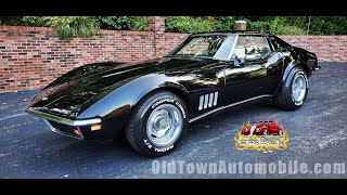 1968 Corvette numbers matching L79 in black for sale Old Town Automobile in Maryland