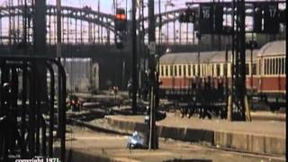 Eisenbahn München Hauptbahnhof 1971