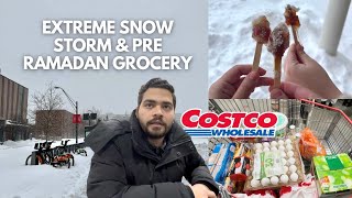 Ramadan Grocery At Costco | Snow Main Gari Phans Gyi 😰