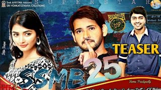 SSMB25 Fanmade Teaser | Maheshbabu 25th Movie Teaser | Pooja hegde | Dil Raju | Tollywood filmnews
