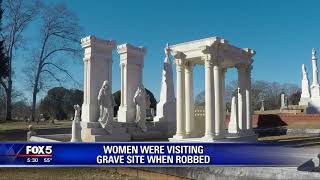 Women robbed visiting graveyard