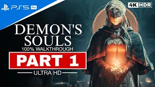 Demon's Souls Remake - 100% Walkthrough Part 1(PS5 PRO) 4K 60FPS