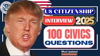 2025 random 100 civics questions and answers - US citizenship interview I N400 Interview